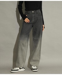 ANAP | 段染めセミワイドパンツ(デニムパンツ)