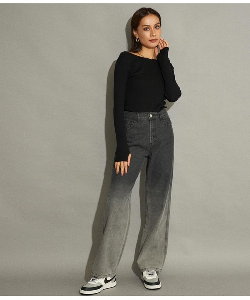 アナップ パンツ ANAP パンツ ツイル ストレート レディース : ZOZOTOWN Yahoo!店
