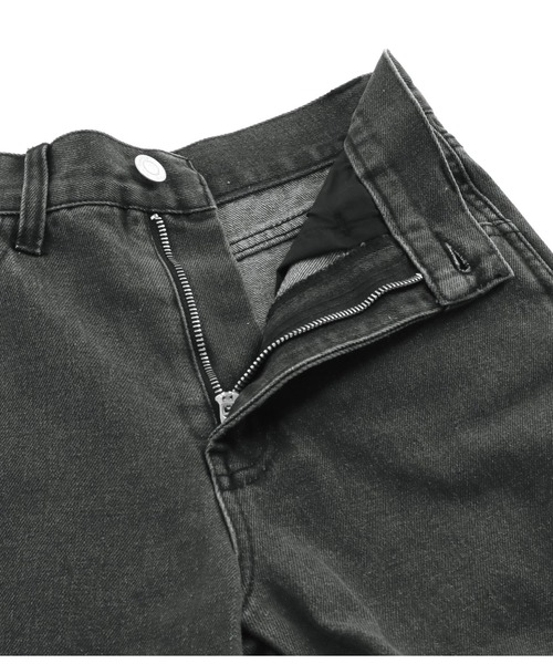 ANAP（アナップ）の「段染めセミワイドパンツ（デニムパンツ・レディース・ブラック・M/S）」の7枚目の写真
