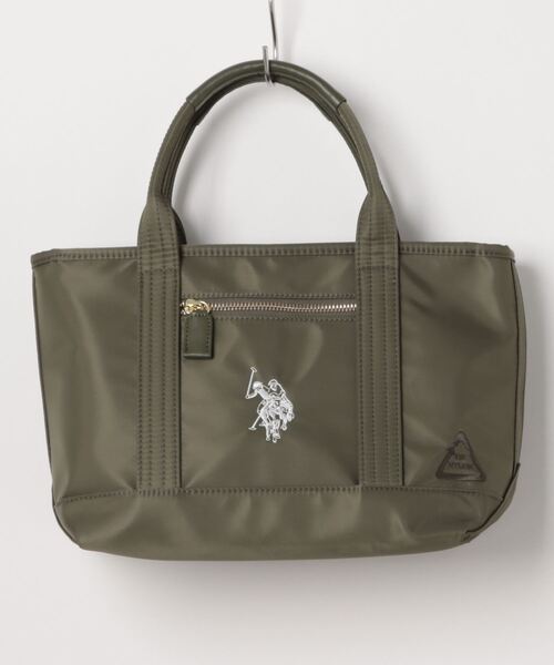 U.S. POLO ASSN.（ユーエスポロアッスン）の「【U.S. POLO ASSN.】ワンポイントロゴトートバッグ S※（トートバッグ・レディース・ブラック/グレー/ベージュ/イエロー/ネイビー/ライトベージュ/カーキ・FREE）」の5枚目の写真