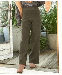 ワッフルニットユッタリパンツ