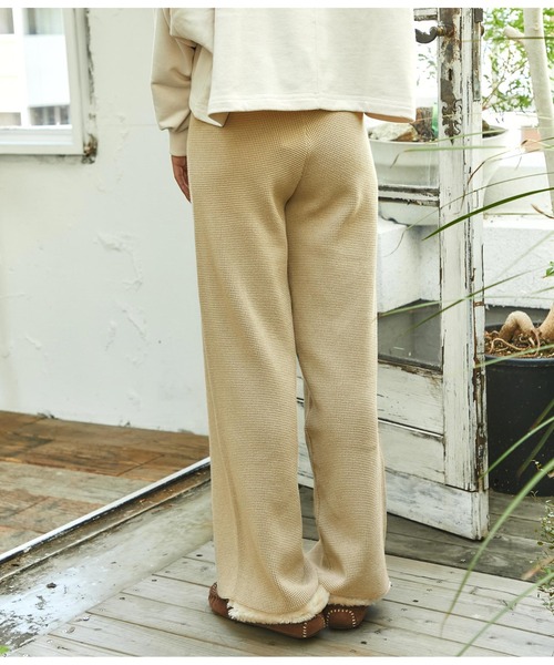 anap mimpi（アナップミンピ）の「ワッフルニットユッタリパンツ（その他パンツ・レディース・アイボリー/ダークブラウン/ベージュ/ミント・FREE）」の11枚目の写真
