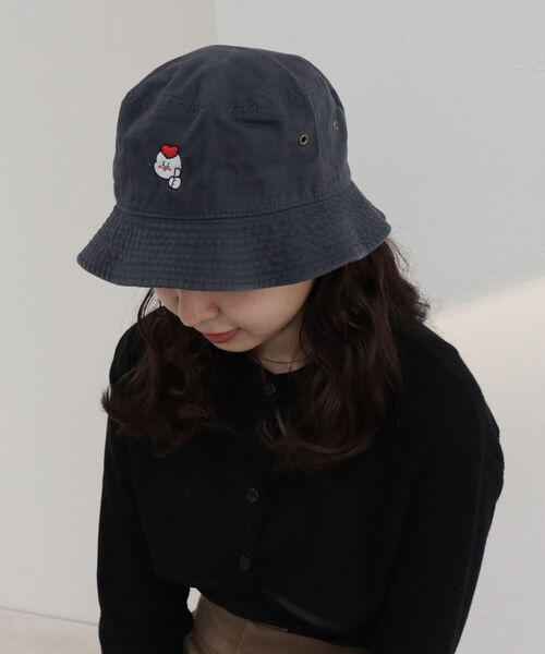 FREDY&GLOSTER（フレディアンドグロスター）の「【ネネチキン×FG】コラボバケハ（ハット・レディース・ベージュ/ダークグリーン/チャコールグレー/パープル/ネイビー/オレンジ/ボルドー・FREE）」の15枚目の写真