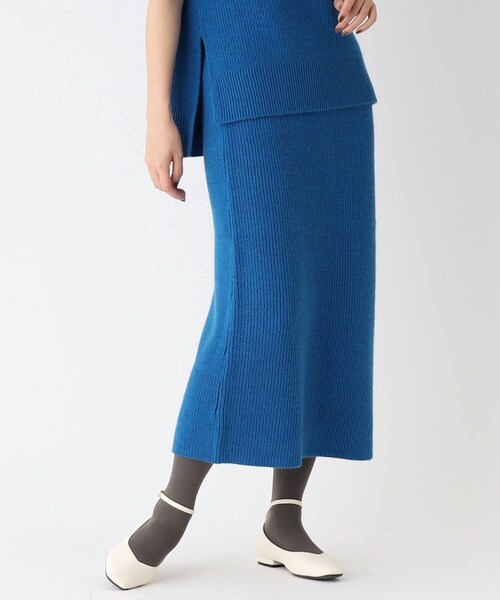 【COFIL／コフィル】ミドルゲージナローニットスカート