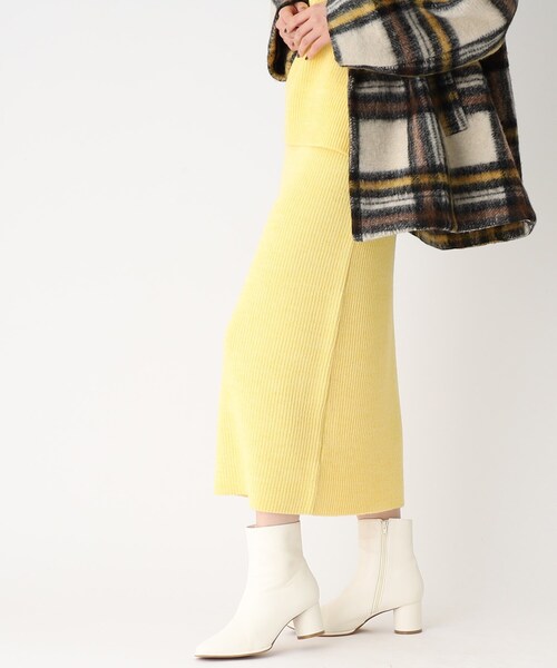 【COFIL／コフィル】ミドルゲージナローニットスカート