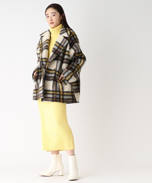 【COFIL／コフィル】ミドルゲージナローニットスカート