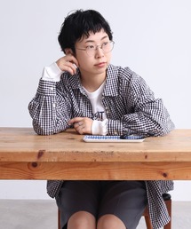 PAR ICI | VINTAGE16 無地/ギンガム/ストライプ BIGスリーブシャツ(シャツ/ブラウス)