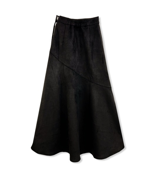 ANDGEEBEE（アンジービー）の「フェイクスウェードスカート（スカート・レディース・ブラック/アイボリー・MEDIUM）」の17枚目の写真