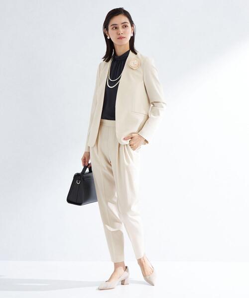 green label relaxing（グリーンレーベルリラクシング）の「フラットフラワー コサージュ（ブローチ/コサージュ・レディース・ライトグレー/ブラック/ナチュラル/オフホワイト/ダークグレー・FREE）」の10枚目の写真