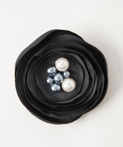 green label relaxing（グリーンレーベルリラクシング）の「フラットフラワー コサージュ（ブローチ/コサージュ・レディース・ライトグレー/ブラック/ナチュラル/オフホワイト/ダークグレー・FREE）」の18枚目の写真