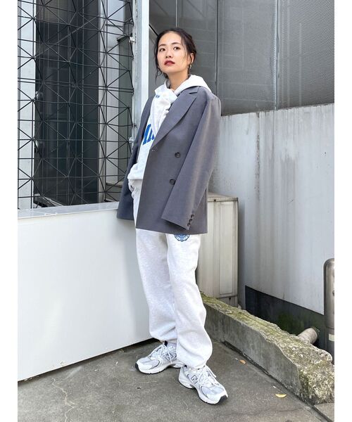 Russell Athletic（ラッセルアスレティック）の「RUSSELL別注 カレッジスウェットパンツ（スウェットパンツ・レディース・ライトグレー/ネイビー・FREE）」の10枚目の写真