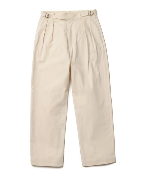 MR.OLIVE(ミスターオリーブ)の「【セットアップ対応】8oz ライトヴィンテージ デニム / グルカパンツ(タックワイドパンツ)(デニムパンツ・メンズ・ナチュラル/インディゴブルー・SMALL/MEDIUM/LARGE)」の9枚目の写真