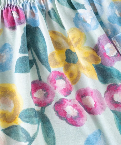 trois lapins kp（トロワラパンケーピー）の「フラワープリント 切替えワンピース(100～130)（ワンピース・キッズ・ピンク・110cm/120cm/130cm/100cm）」の9枚目の写真