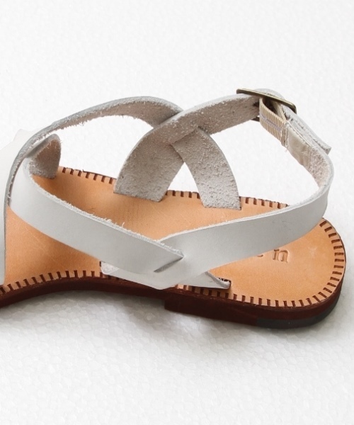 coen（コーエン）の「リアルレザーサンダル（サンダル・レディース・ホワイト/ブラック/ブラウン・LARGE/MEDIUM）」の6枚目の写真