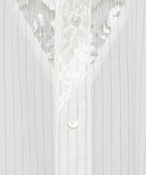H BEAUTY&YOUTH◆LACE SHIRT/長袖シャツ/--/コットン/ネイビー/1611-299-2339 H BEAUTY&YOUTH UNITED ARROWS（エイチビューティーアンドユース