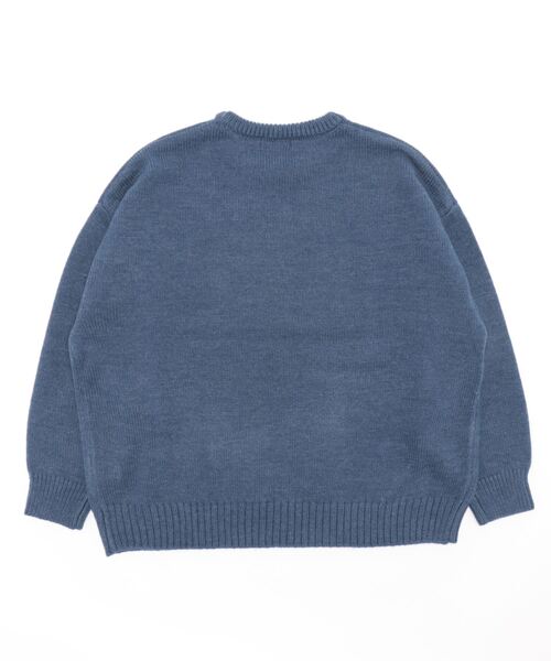 RODEO CROWNS WIDE BOWL（ロデオクラウンズワイドボウル）の「USフラッグロゴニットトップス（ニット/セーター・レディース・ブラック/ブルー/オフホワイト/ベージュ・FREE）」の5枚目の写真