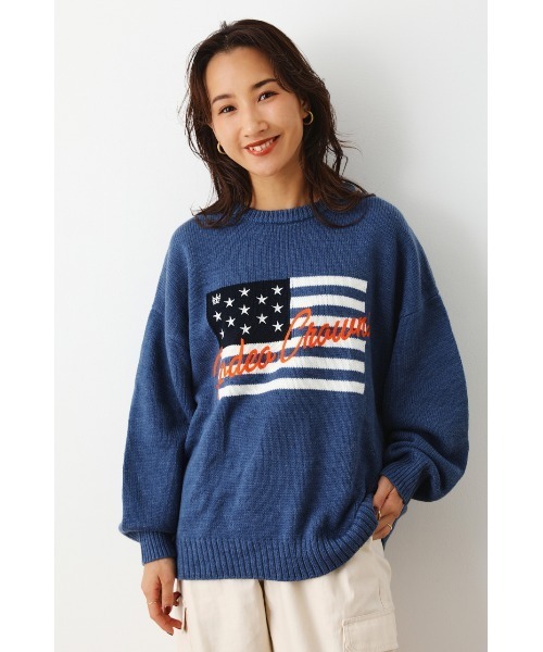RODEO CROWNS - まえぽんです。新品未使用＊ロデオ＊アメリカンフラッグカウンチニット ロデオクラウンズ アメリカンフラッグ カウチンニット ロデオ