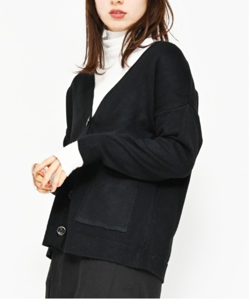 Alite cloth（アリーテクロス）の「起毛カラーカーデ（ニット/セーター・レディース・ブルー/モカ/イエロー/オフホワイト/ブラック・F）」の12枚目の写真