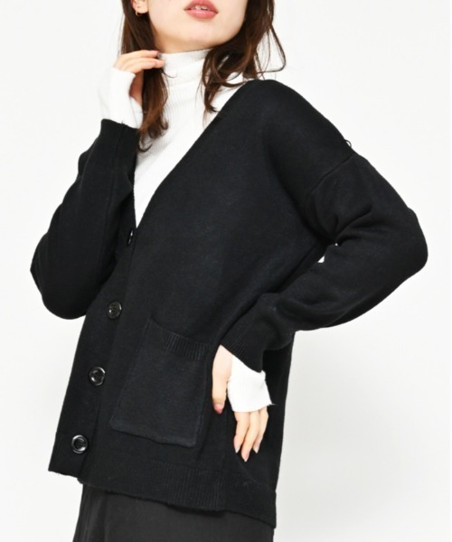 Alite cloth（アリーテクロス）の「起毛カラーカーデ（ニット/セーター・レディース・ブルー/モカ/イエロー/オフホワイト/ブラック・F）」の13枚目の写真