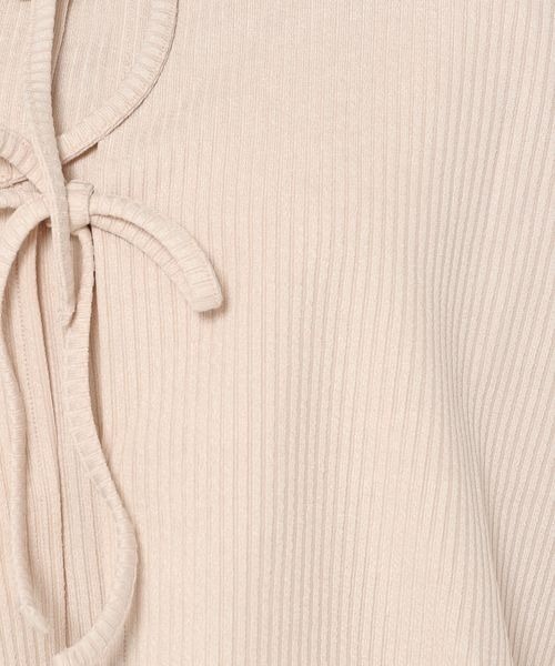 mysty woman（ミスティウーマン）の「【手洗い可】マルチツインLSリボンカーディガン　184575（カーディガン/ボレロ・レディース・モカ/イエロー/アイボリー/ライトブルー・FREE）」の17枚目の写真