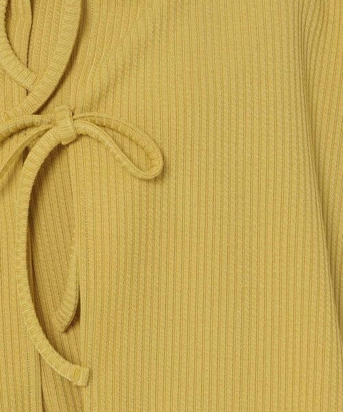 mysty woman（ミスティウーマン）の「【手洗い可】マルチツインLSリボンカーディガン　184575（カーディガン/ボレロ・レディース・モカ/イエロー/アイボリー/ライトブルー・FREE）」の19枚目の写真