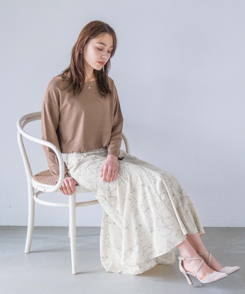 mysty woman（ミスティウーマン）の「【手洗い可】マルチツインLSリボンカーディガン　184575（カーディガン/ボレロ・レディース・モカ/イエロー/アイボリー/ライトブルー・FREE）」の22枚目の写真