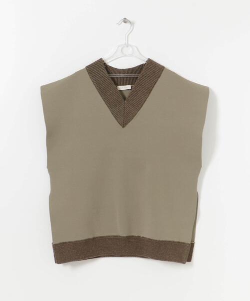LAATO(ラート)の「KNIT VEST(ニット/セーター・レディース・カーキ/グレー系その他/ブラウン・FREE)」の8枚目の写真