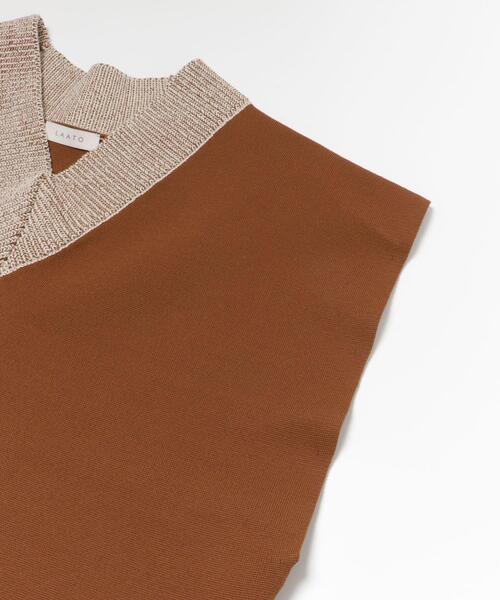 LAATO(ラート)の「KNIT VEST(ニット/セーター・レディース・カーキ/グレー系その他/ブラウン・FREE)」の10枚目の写真