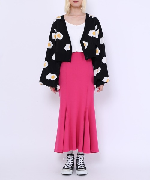 PUNYUS（プニュズ）の「フード柄ショートニットカーディガン（カーディガン/ボレロ・レディース・ブラック系その他/ブラック/ピンク/グリーン・4/3）」の22枚目の写真