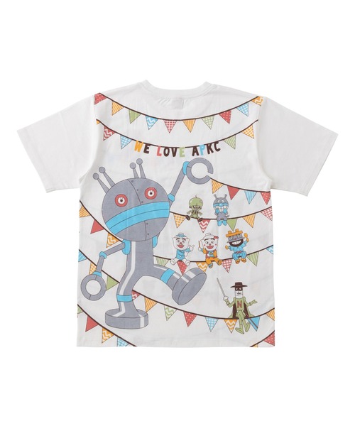 みんなでお座り柄Tシャツ大人（Tシャツ/カットソー）｜ANPANMAN KIDS COLLECTION（アンパンマンキッズコレクション）