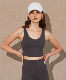 ALEXIA STAM | Wellness Padded Cropped Tank Top / UVカットパッドinトップス(タンクトップ)