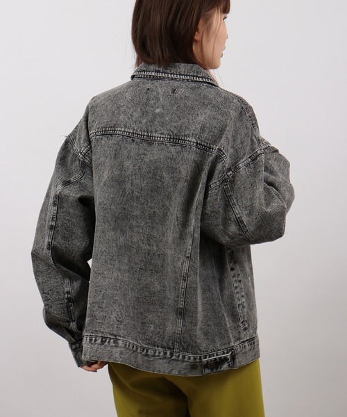 Jungle Storm(ジャングルストーム)の「3rdタイプBIG Gジャン unisex(デニムジャケット・メンズ・ブラック/サックスブルー・L/M)」の7枚目の写真