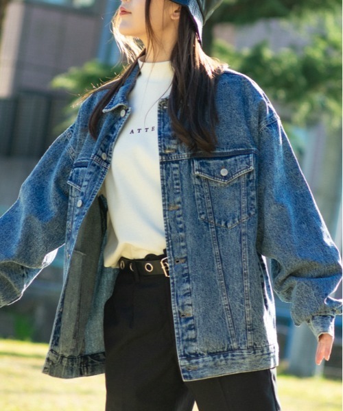 Jungle Storm(ジャングルストーム)の「3rdタイプBIG Gジャン unisex(デニムジャケット・メンズ・ブラック/サックスブルー・L/M)」の14枚目の写真