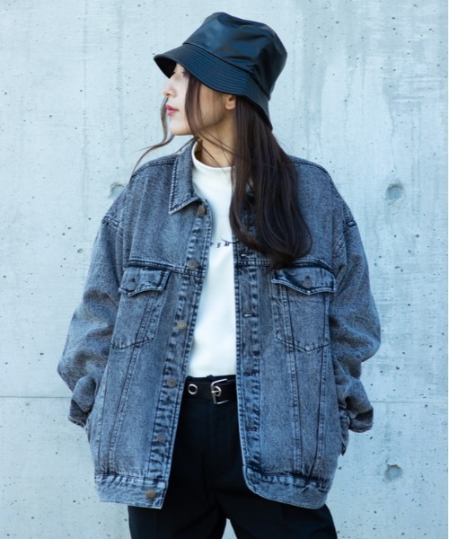 Jungle Storm(ジャングルストーム)の「3rdタイプBIG Gジャン unisex(デニムジャケット・メンズ・ブラック/サックスブルー・L/M)」の19枚目の写真