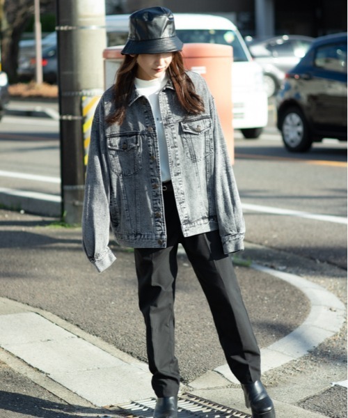 Jungle Storm(ジャングルストーム)の「3rdタイプBIG Gジャン unisex(デニムジャケット・メンズ・ブラック/サックスブルー・L/M)」の20枚目の写真