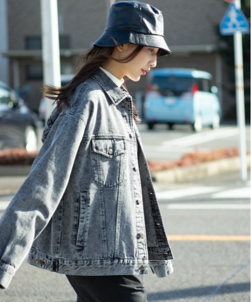 Jungle Storm(ジャングルストーム)の「3rdタイプBIG Gジャン unisex(デニムジャケット・メンズ・ブラック/サックスブルー・L/M)」の21枚目の写真