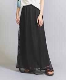 BEAUTY&YOUTH UNITED ARROWS | メッシュ レイヤード フレアスカート -ウォッシャブル-(スカート)