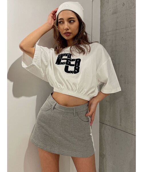 GYDA(ジェイダ)の「NICGERLOUS GG ショートTシャツ(Tシャツ/カットソー・レディース・ブラック/オフホワイト/グリーン・FREE)」の20枚目の写真