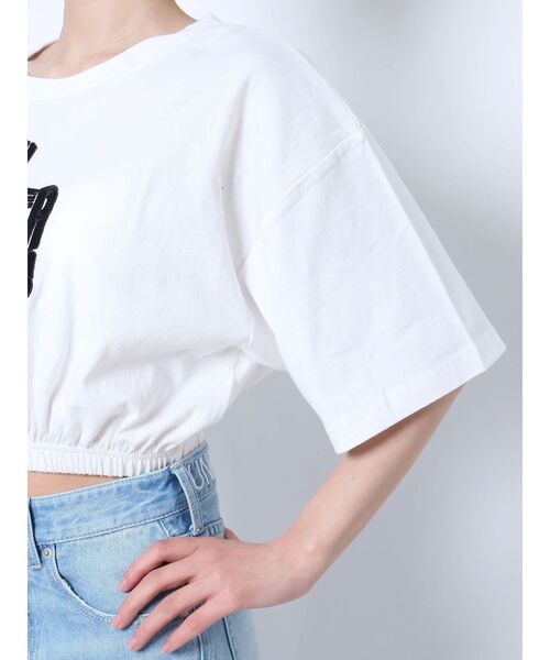 GYDA(ジェイダ)の「NICGERLOUS GG ショートTシャツ(Tシャツ/カットソー・レディース・ブラック/オフホワイト/グリーン・FREE)」の16枚目の写真