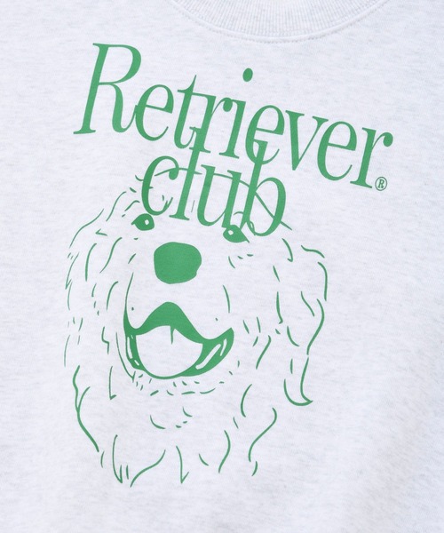 ALAND（エーランド）の「【UNISEX】Retriever Club／ラフィングクルーネック 2197653（スウェット・レディース・グリーン/チャコール・MEDIUM）」の12枚目の写真