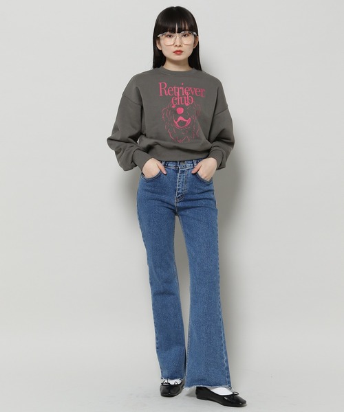 ALAND（エーランド）の「【UNISEX】Retriever Club／ラフィングクルーネック 2197653（スウェット・レディース・グリーン/チャコール・MEDIUM）」の15枚目の写真