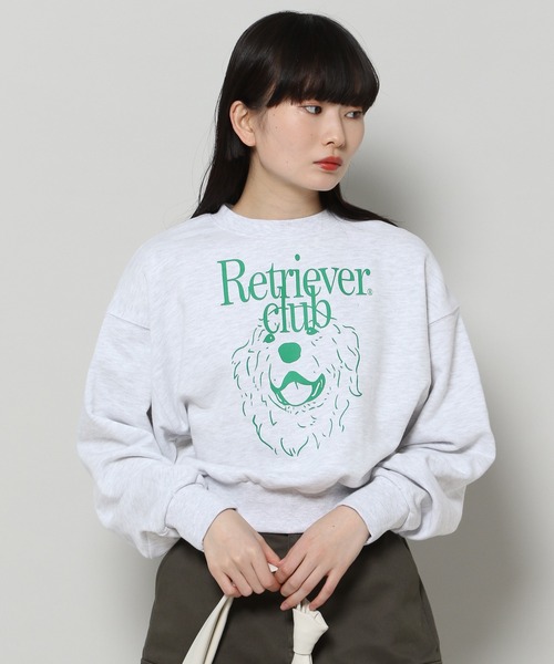 ALAND（エーランド）の「【UNISEX】Retriever Club／ラフィングクルーネック 2197653（スウェット・レディース・グリーン/チャコール・MEDIUM）」の17枚目の写真