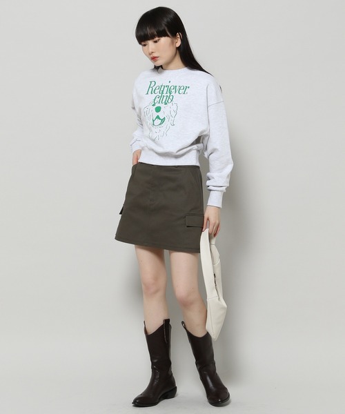 ALAND（エーランド）の「【UNISEX】Retriever Club／ラフィングクルーネック 2197653（スウェット・レディース・グリーン/チャコール・MEDIUM）」の18枚目の写真