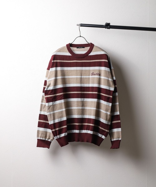 【セール】『Bling leads』12GG マルチボーダー サマーニット（ニット/セーター）｜Bling Leads（ブリングリーズ）