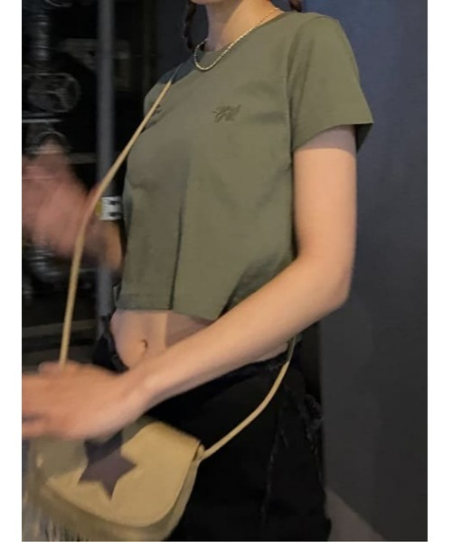 LAGUA GEM(ラグアジェム)の「LAGUA LOGO Tシャツ 23S(Tシャツ/カットソー・レディース・ライトブラック/ホワイト/杢グレー/カーキ/ネイビー系1・SMALL/X-SMALL/MEDIUM)」の20枚目の写真