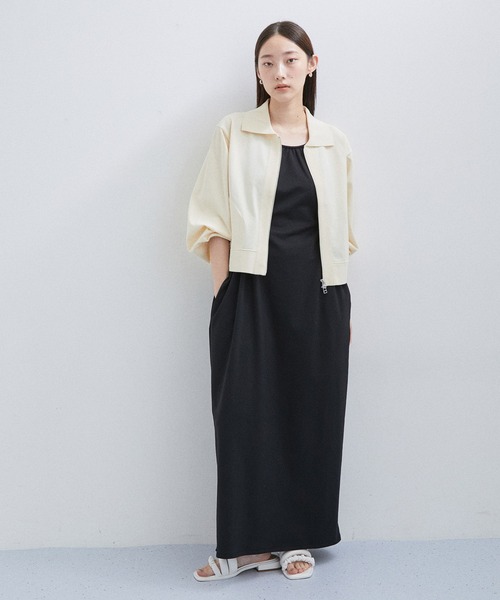 ADAM ET ROPE'（アダムエロペ）の「カットアウトキャミワンピース（ワンピース・レディース・カーキ/ブラック・FREE）」の14枚目の写真