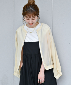 Plage Sheer ジャケット セール】Sheer ジャケット（ノーカラージャケット）｜Plage