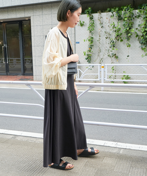 B.C STOCK（ベーセーストック）の「ギャザーシアージャケット（ブルゾン・レディース・ベージュ/カーキ/ブラック・FREE）」の22枚目の写真