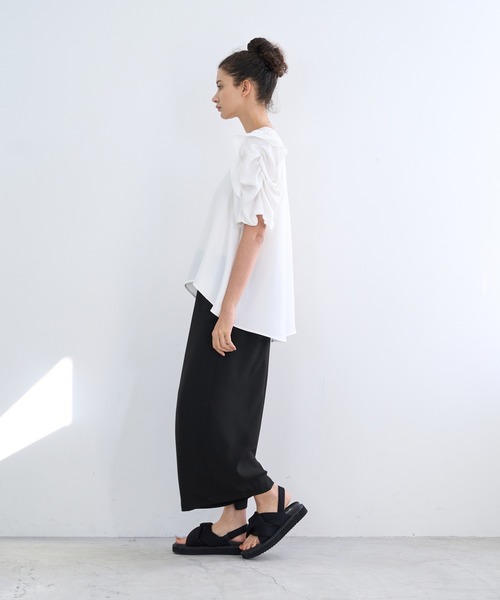 LANVIN en Bleu（ランバンオンブルー）の「ダブルクロスフリル