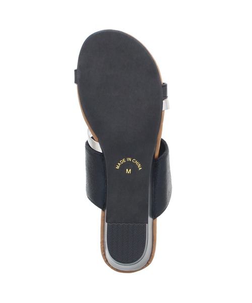 JELLY BEANS（ジェリービーンズ）の「トリプルベルトハーフウエッジサンダル(210-10360)JELLY BEANS(ジェリービーンズ)（サンダル・レディース・ブラック/ホワイト/ブルー・L/M/S）」の7枚目の写真